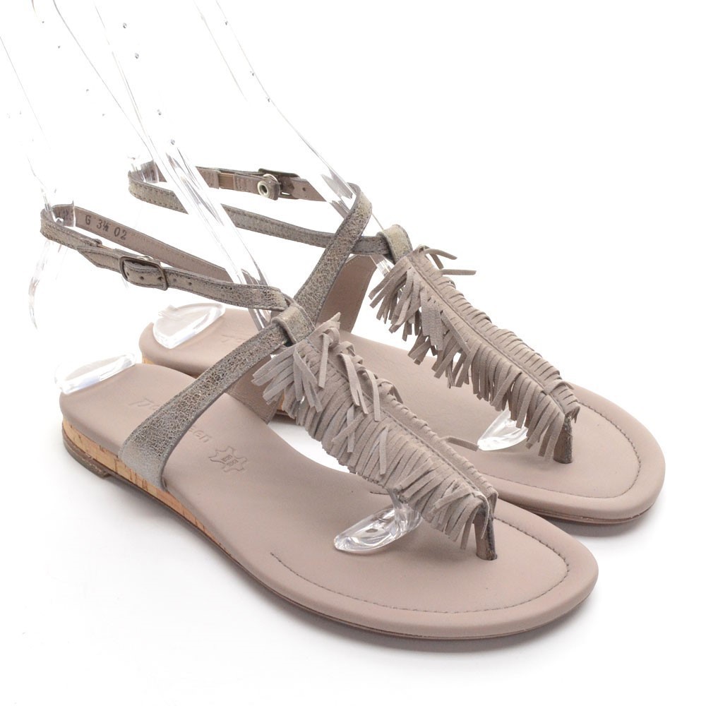 Paul Green Clover Smoke Suede Slingback Sandals 6 M New